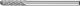 Miniature Burr WRC 3mm Shank - Cylindrical Radius Cut WRC 0313/3 C3 PLUS