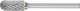 Miniature Burr WRC 3mm Shank - Cylindrical Radius Cut WRC 0613/3 C3 PLUS