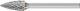 Miniature Burr SPG 3mm Shank - Pointed Tree SPG 0613/3 C3 PLUS