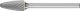 Miniature Burr RBF 3mm Shank - Tree Radius End RBF 0613/3 C5