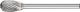Miniature Burr TRE 3mm Shank - Oval Shape TRE 0610/3 C5