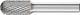 Cylindrical Radius Burr WRC 1/4
