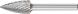 Pointed Tree Burr SPG 1/4