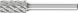Cylindrical Burr ZYA 1/4