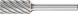 Cylindrical Burr ZYA 1/4