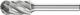 Cylindrical Radius Burr WRC 1/4