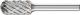 Cylindrical Radius Burr WRC 1/4