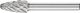 Tree Radius Burr RBF 1/4