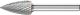 Pointed Tree Burr SPG 1/4