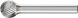 Ball Shape Extended Burr 1/4