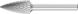 Pointed Tree Burr SPG 1/4