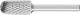 Cylindrical Radius Burr WRC 1/4