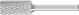 Cylindrical Burr ZYA 1/4
