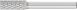 Cylindrical Burr ZYA 1/4