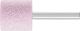 Cylindrical 6mm Aluminium Oxide - Pink - O Hardness ZY2525 6 AR 60 O 5 V