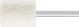Cylindrical Euro 6mm Shank Bubble Grain - White - D Hardness ZY2532 6 AH 1 D 12 V (for plastic & fibreglass)