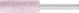Cylindrical 6mm Aluminium Oxide - Pink - O Hardness ZY1340 6 AR 46 O 5 V