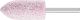 A Shape 6mm Shank Aluminium Oxide - Pink - O Hardness A11 6 AR 30 O 5 V