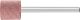 POLIFLEX Mounted Point 3mm shank Rubber Type PF ZY 1010/3 AR 120 GR