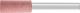 POLIFLEX Mounted Point 6mm shank Rubber Type PF ZY 1025/6 AR 120 GR