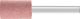 POLIFLEX Mounted Point 6mm shank Rubber Type PF ZY 1525/6 AR 120 GR