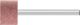 POLIFLEX Mounted Point 3mm shank Rubber Type PF ZY 1208/3 AR 120 GR