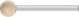 POLIFLEX Mounted Point 3mm shank Leather Type PF KU 08/3 AW 120 LR