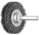 Shaft Mounted Wheel Brush - Crimped STEEL Wire - 6mm Shaft RBU 4009/6 ST 0.20