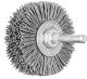 Shaft Mounted Wheel Brush - Plastic Filament Silicon Carbide (SiC) - 6mm Shaft RBU 5015/6 SiC 180 0.90
