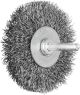 Shaft Mounted Wheel Brush - Crimped STEEL Wire - 6mm Shaft RBU 7010/6 ST 0.30