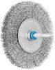 Shaft Mounted Wheel Brush - Crimped Wire - 6mm Shaft RBU 8010/6 INOX 0.20