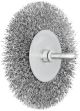 Shaft Mounted Wheel Brush - Crimped STEEL Wire - 6mm Shaft RBU 10010/6 ST 0.30