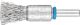 Pencil Brush 6mm Shaft Mounted - Crimped Wire PBU 1212/6 INOX 0.35