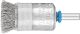 Pencil Brush 6mm Shaft Mounted - Crimped INOX Wire Limiting Rings PBUR 2020/6 INOX 0.20