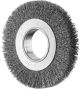 Wheel Brush with Arbor Hole - Crimped STEEL Wire - Suits Bench & Straight Grinders RBU 15025/25.4 ST 0.30 (Inc. Adaptor Set)