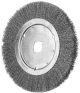 Wheel Brush with Arbor Hole - Crimped STEEL Wire - Suits Bench & Straight Grinders RBU 25020/22.2 ST 0.25