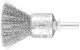 Pencil Brush 6mm Shaft Mounted - Crimped STEEL Wire PBU 2020/6 ST 0.50