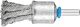 Pencil Brush 6mm Shaft Mounted - Twist Knot Wire PBG 1919/6 INOX 0.35