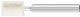 Felt Point ZYA Cylindrical Shape 6mm Shank FK ZYA 1014/6M