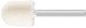 Felt Point 6mm Shank WRC Cylindrical Radius Shape FK WRC 2025/6M