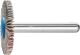 Mounted Flap Wheel Fan Grinder Aluminium Oxide - 6mm Shank F 3003/6 A 120 Grit