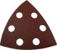 Delta Type Velstick Disc 6 Hole E28V Aluminium Oxide Stearated 'E' Weight - 93 x 93mm E28V 80 Grit